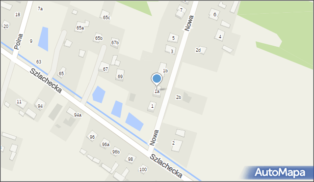 Sucha, Nowa, 1a, mapa Sucha