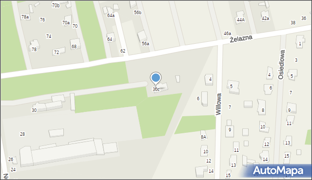 Sulejówek, Norwida Cypriana Kamila, 30c, mapa Sulejówek