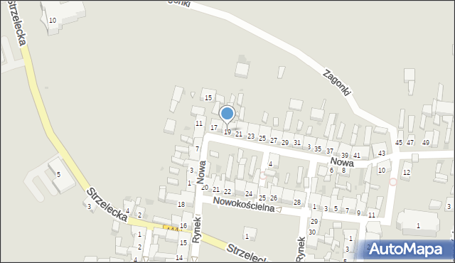 Sulmierzyce, Nowa, 19, mapa Sulmierzyce