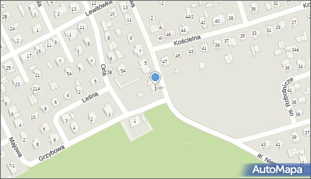 Supraśl, Nowa, 1, mapa Supraśl