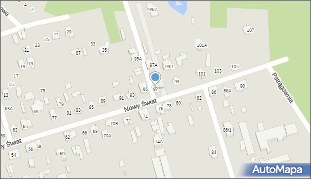 Supraśl, Nowy Świat, 97, mapa Supraśl