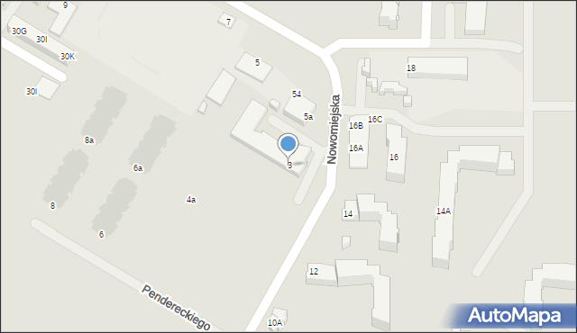 Suwałki, Nowomiejska, 3, mapa Suwałk