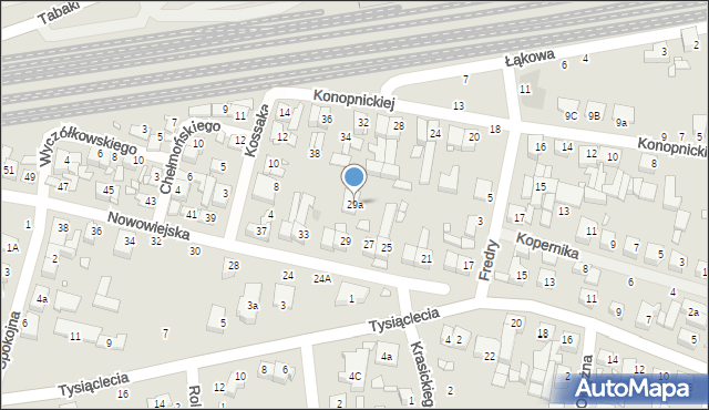 Swarzędz, Nowowiejska, 29a, mapa Swarzędz