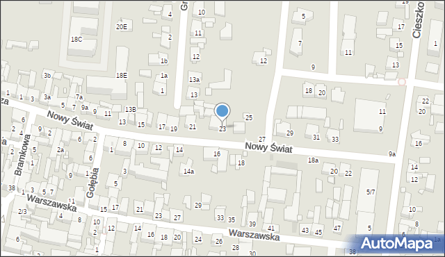 Swarzędz, Nowy Świat, 23, mapa Swarzędz