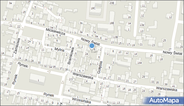 Swarzędz, Nowy Świat, 6A, mapa Swarzędz