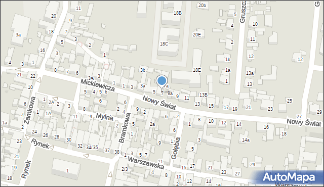 Swarzędz, Nowy Świat, 7, mapa Swarzędz