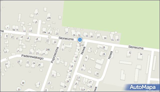 Świebodzin, Nowa, 2, mapa Świebodzin