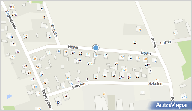Świercze, Nowa, 16, mapa Świercze