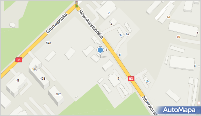 Świnoujście, Nowokarsiborska, 3a, mapa Świnoujście