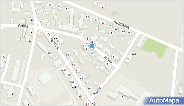 Szamocin, Nowa, 10, mapa Szamocin