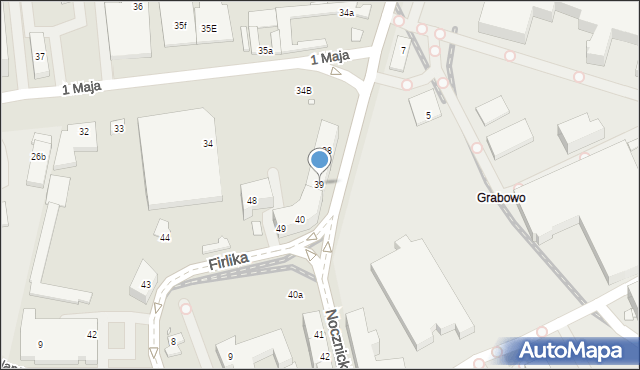 Szczecin, Nocznickiego Tomasza, 39, mapa Szczecina