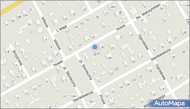 Szepietowo, Nowa, 16, mapa Szepietowo