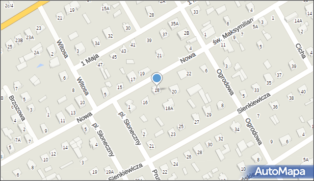 Szepietowo, Nowa, 18, mapa Szepietowo