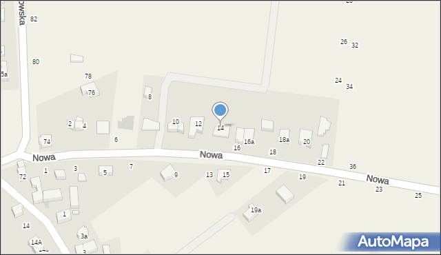 Szewce, Nowa, 14, mapa Szewce