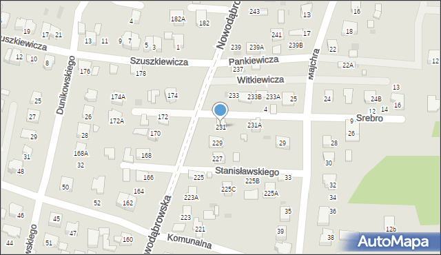 Tarnów, Nowodąbrowska, 231, mapa Tarnów