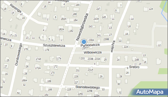Tarnów, Nowodąbrowska, 237, mapa Tarnów