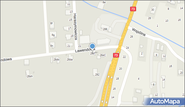 Tarnów, Nowodąbrowska, 284, mapa Tarnów