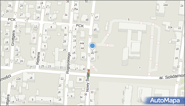 Tarnów, Nowy Świat, 41, mapa Tarnów