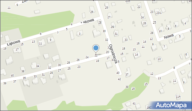 Tarnowiec, Nowa, 22, mapa Tarnowiec