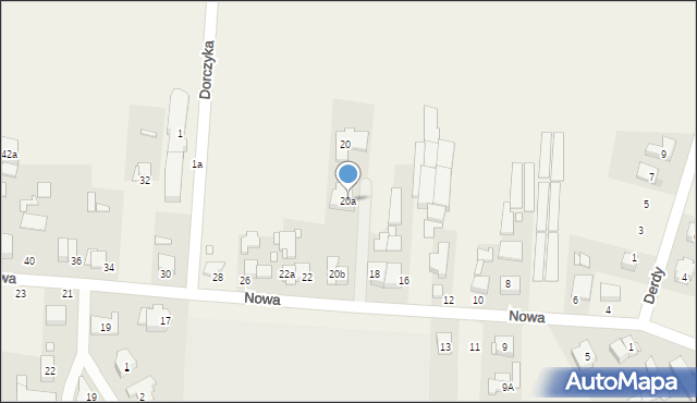 Tarnowo Podgórne, Nowa, 20a, mapa Tarnowo Podgórne