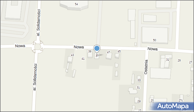 Tarnowo Podgórne, Nowa, 37, mapa Tarnowo Podgórne