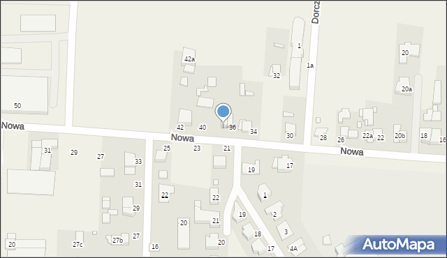 Tarnowo Podgórne, Nowa, 38, mapa Tarnowo Podgórne