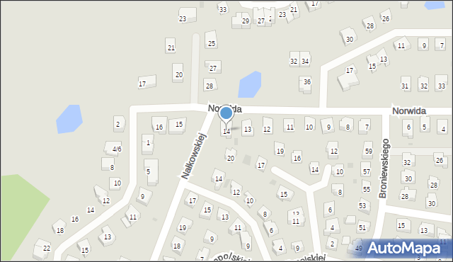 Tczew, Norwida Cypriana Kamila, 14, mapa Tczew