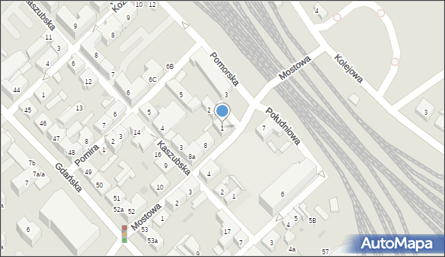 Tczew, Nowy Rynek, 1, mapa Tczew