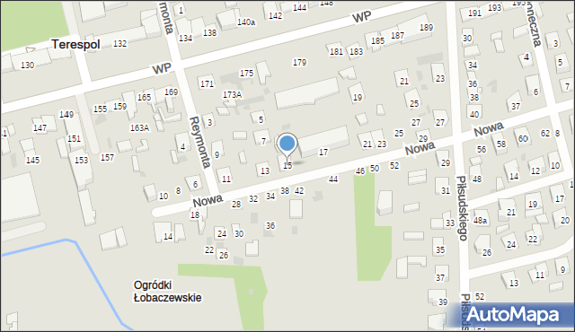 Terespol, Nowa, 15, mapa Terespol