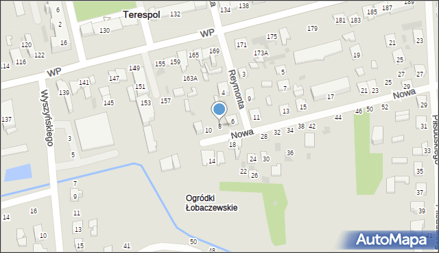 Terespol, Nowa, 8, mapa Terespol