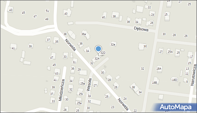 Tłuszcz, Norwida Cypriana Kamila, 32B, mapa Tłuszcz