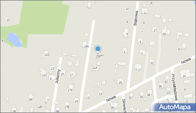 Tłuszcz, Nowa, 21b, mapa Tłuszcz