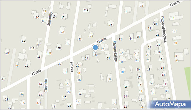 Tłuszcz, Nowa, 26, mapa Tłuszcz