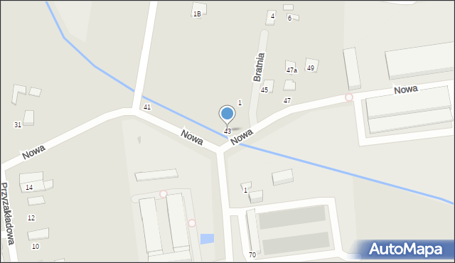 Tłuszcz, Nowa, 43, mapa Tłuszcz