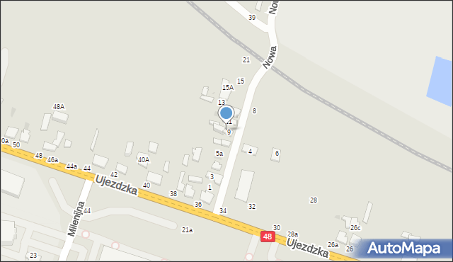 Tomaszów Mazowiecki, Nowa, 7, mapa Tomaszów Mazowiecki