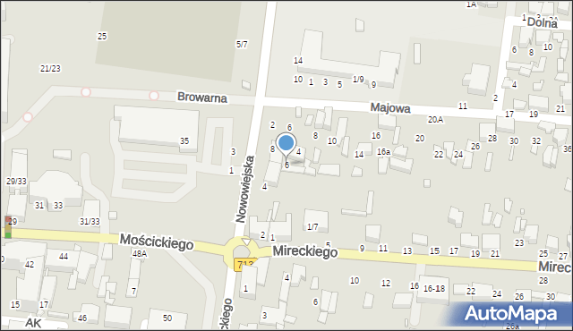 Tomaszów Mazowiecki, Nowowiejska, 6, mapa Tomaszów Mazowiecki