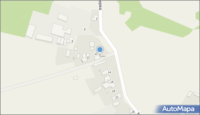 Trachy, Nowowiejska, 12b, mapa Trachy