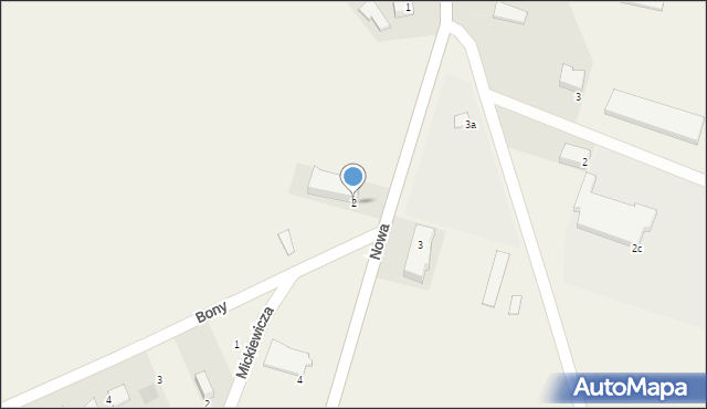 Trzcianne, Nowa, 2, mapa Trzcianne