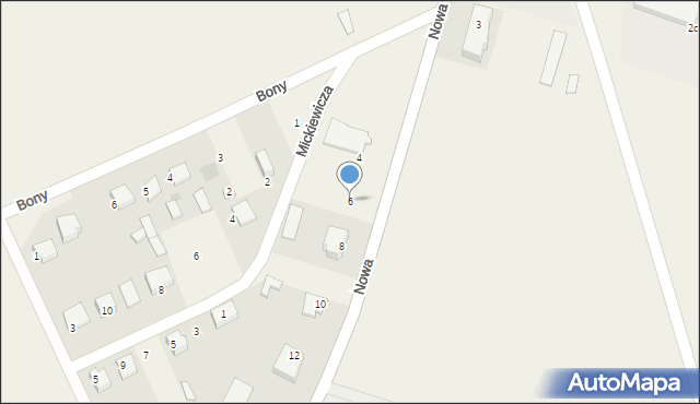 Trzcianne, Nowa, 6, mapa Trzcianne