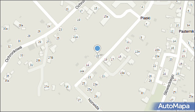 Trzebinia, Norwida Cypriana Kamila, 12, mapa Trzebinia