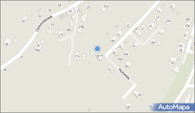 Trzebinia, Norwida Cypriana Kamila, 16, mapa Trzebinia