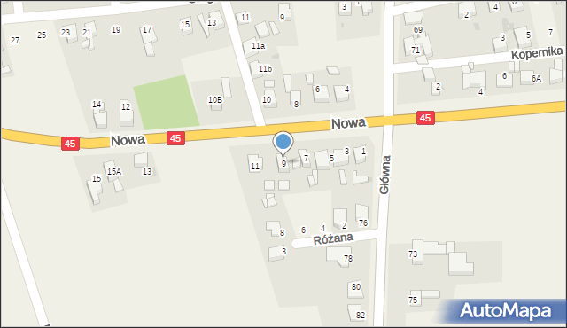 Tworków, Nowa, 9, mapa Tworków