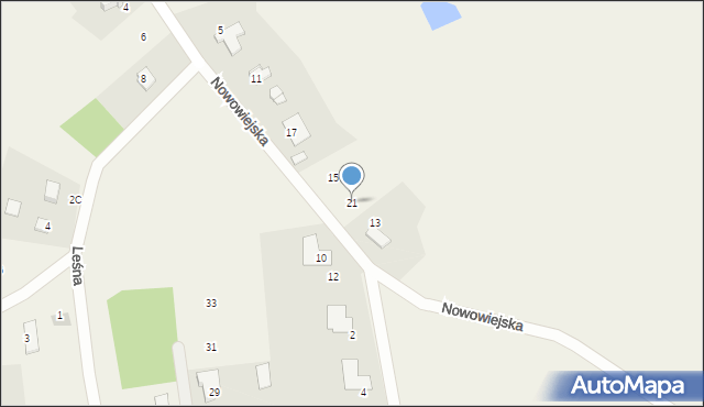 Tworóg Mały, Nowowiejska, 21, mapa Tworóg Mały
