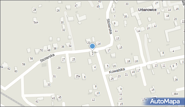 Tychy, Nowowiejska, 2, mapa Tychów