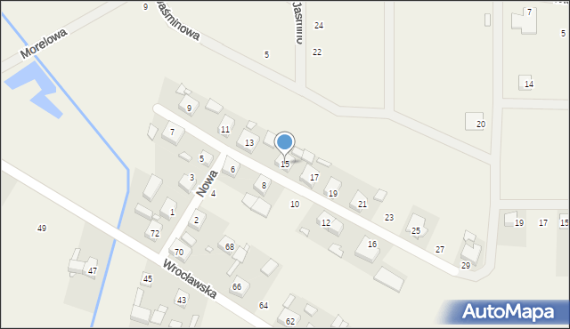 Uciechów, Nowa, 15, mapa Uciechów