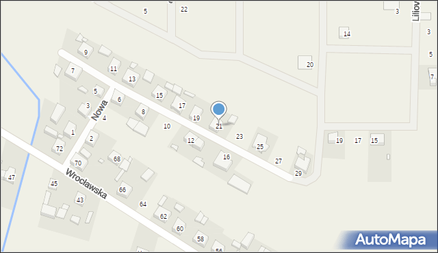 Uciechów, Nowa, 21, mapa Uciechów