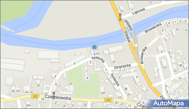 Ujście, Notecka, 4, mapa Ujście