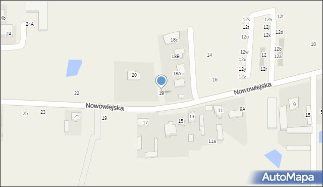 Umiastów, Nowowiejska, 18, mapa Umiastów