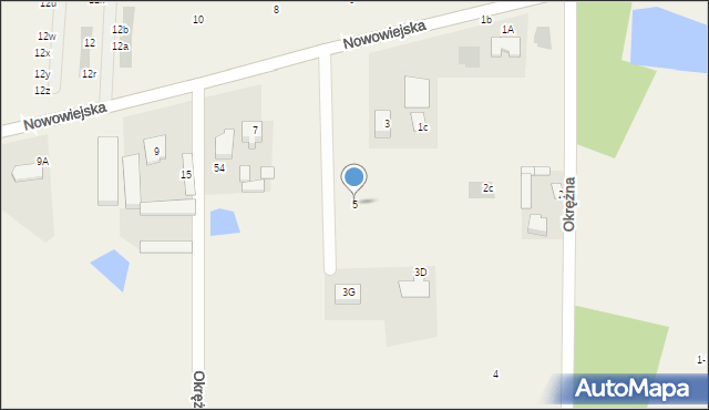 Umiastów, Nowowiejska, 5, mapa Umiastów