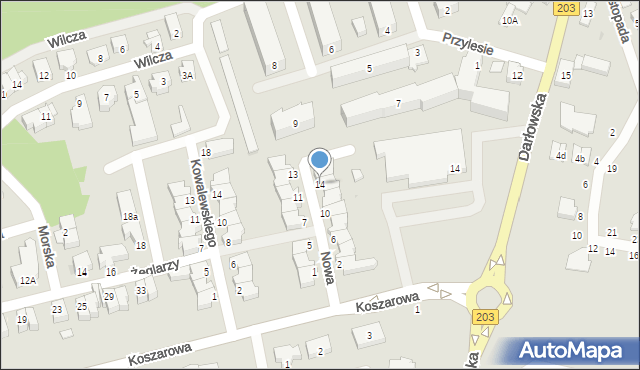 Ustka, Nowa, 14, mapa Ustka